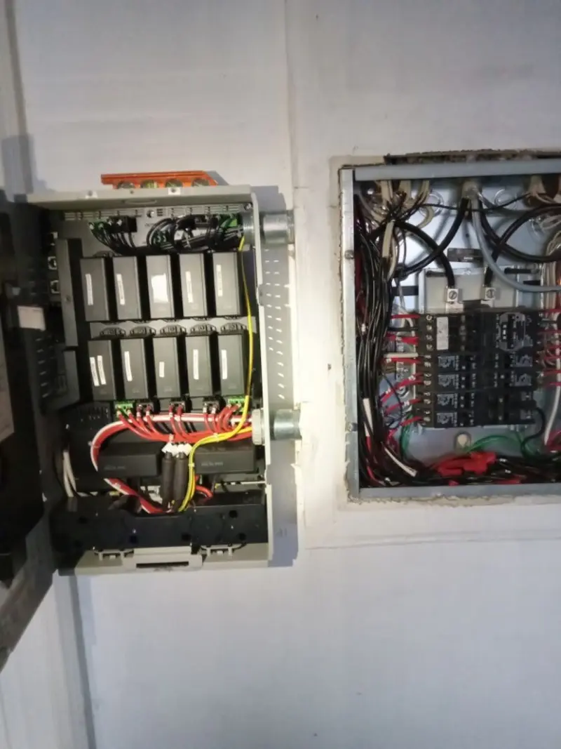 Electrical panel upgrade completed for Security Camera Wiring in New Kensington